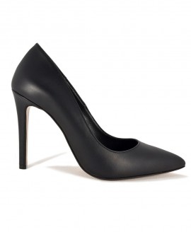 Black Leather Pointed Pumps Mod.2398